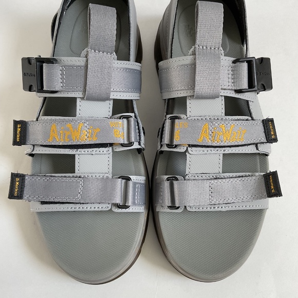 Dr. Martens Pearson Sandals Mens Sz 10 Mid Grey Element & Webbing - Picture 11 of 13